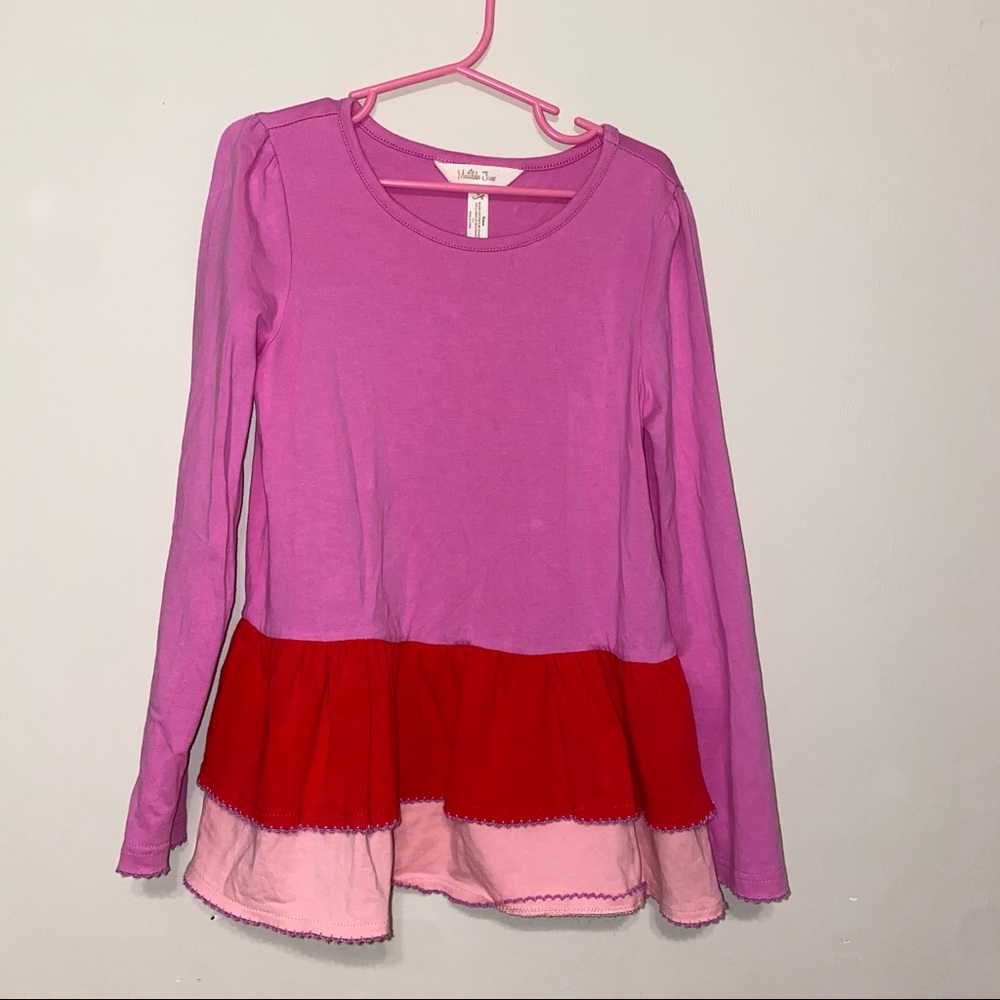Matilda Jane Peplum Colorblocked Top